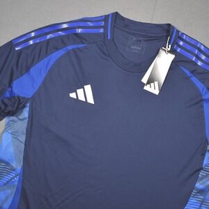Adidas Soccer Tiro24 Competition Match Jersey Blue Mens X-Large $60 MSRP NWT